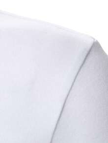 Manfinity Mode Áo thun nam tay ngắn kẻ sọc phối màu phong cách Anh Quốc, thích hợp cho những dịp thường nhật, cuối tuần, hoạt động ngoài trời, du lịch, môi trường làm việc thoải mái hoặc các sự kiện bán trang trọng, quà tặng cho bạn trai/chồng, quà kỷ niệm/sinh nhật, tiệc tùng, kỳ nghỉ hè, đám cưới, từ xuân sang hè, lễ hội Mardi Gras. Áo thun trắng tay ngắn cổ tròn với thiết kế kẻ sọc hiện đại dành cho nam, áo thun trắng nam, áo thun trắng xám in hình, áo thun thiết kế dành cho nam. - trắng - Xem 4