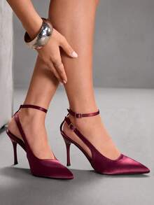 CUCCOO SZL Women Pumps Valentine's Day - Burgundy - View 4