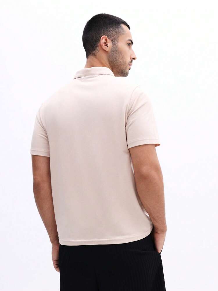 Slim Fit Polo Shirt With Classic Collar