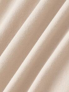 SHEIN MOD 大码女装三穿休闲纯色修身上衣，适合夏季穿着，可作高领连衣裙、露肩连衣裙、美感连衣裙、节日装、乡村风服装、海滩度假装、下午茶会装、端庄优雅装、舞会礼服、可爱连衣裙，春夏皆宜。 - 杏色 - 查看 5