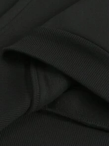 Hombre003-1 sudadera con capucha para hombres de manga larga con estampados modernos, ideal para las temporadas de otoño e invierno, una sudadera casual y abrigada Envío desde México Sudadera de capucha negra con un diseño atractivo en el dorso, featuring el logotipo "HYSTERIA" y un globo disco con elementos decorativos - Negro - Ver 6