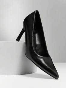 SHUZIA Women's Elegant Point Toe Classic Pumps - Black - View 6