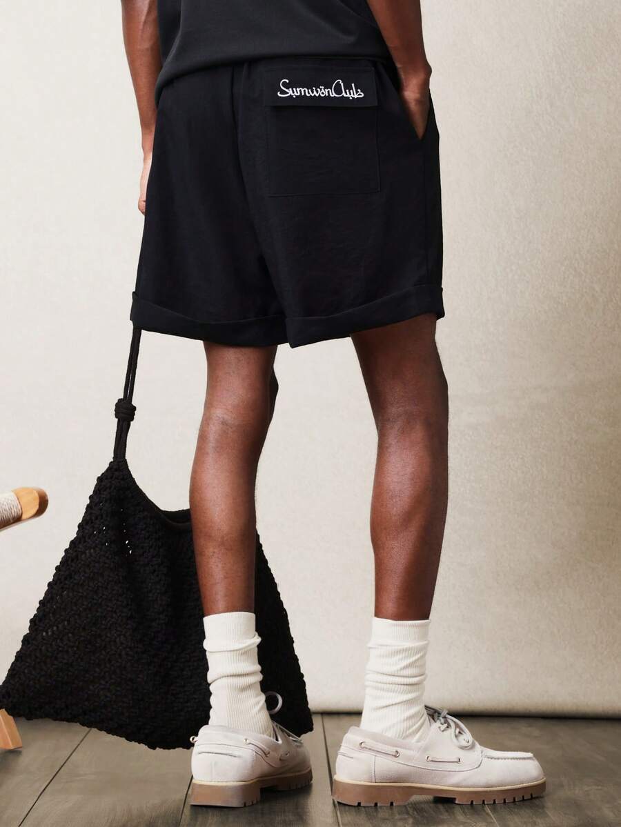 SUMWON 男士短裤 - 黑色 - 查看 1