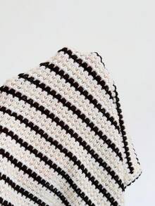 Soleia Women's Casual Striped Pattern Fitted Blouse, Suitable For Summer Vacation And Daily Commute - Multicolor - View 6