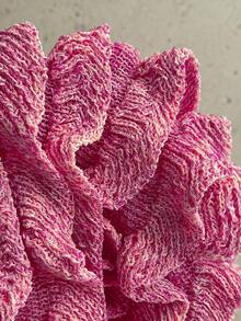 Soleia Women's Beach Vacation Casual Halter Sweater Bra & Shorts 2 Pieces Set - Pink - View 7