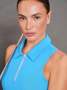 Activina 女士网球高尔夫运动服 - 藍色 - 查看 5