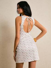 Poéselle Women's Floral Print Fashion Date Vacation Mini Dress - Multicolor - View 2