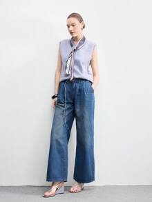 CUCCOO BIZCHIC Women's Fashionable Versatile Buckle Design Thick Bottom Wedge Sandals For Daily Wear - Silver - View 6