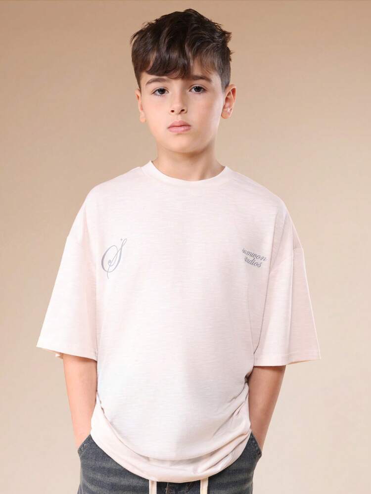 Oversized Space Planet Star Graphic Tee