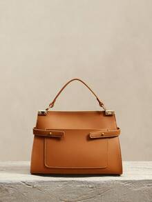 SHECARRY Ladies Handbag, Fine Striped Commuter Bag - Blue - View 5