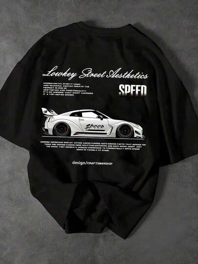 A men's with a round neck casual fit and short , elegant and casual style, suitable for daily outings, school, and summer essentials