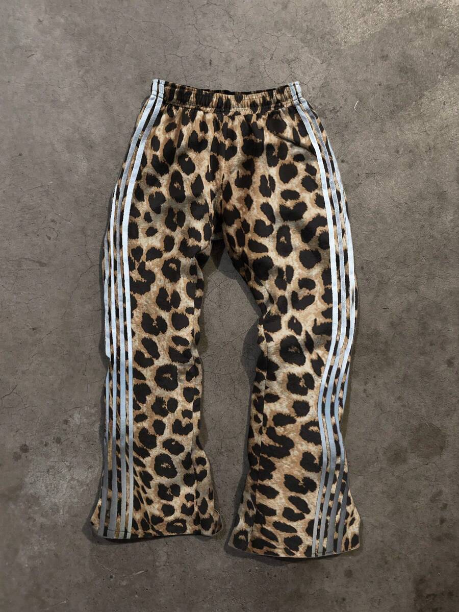 Attitoon Casual Leopard Print Lightweight Woven Women's Pants, Suitable For Spring/Summer - Multicolor - View 1