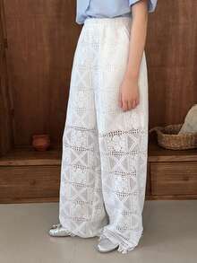 DAZY Tween Girls Loose Fit Pants - White - View 5