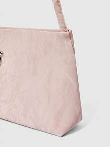 ROMWE Kawaii Fashion Ladies Bow Decoration Shoulder Bag Women's Bag Underarm Bag Square Bag, Perfect Valentine's Day Gift For Her, Best Valentine's Gift Choice Ever, Fashionable Bow Purse For Women , Pink - Pink - View 6