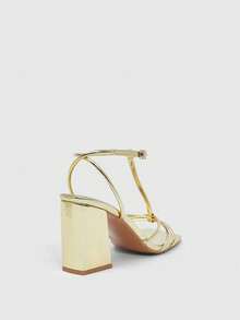 CUCCOO SZL Women Heeled Sandals Valentine's Day - Light gold - View 4