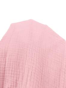 SHEIN Frenchy 女士纯色露背蝴蝶结衬衫 - 粉色 - 查看 13