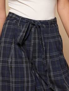 COUREZ Check Baggy Balloon Trousers /Y2K Spring For Women Street Streetwear Oversized Trousers For Women Going Out Party Summer Trousers - Blue - View 6