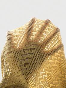 ROMWE MEN Prep Men's Brazil Flag Embroidered Knit Jersey - Yellow - View 8