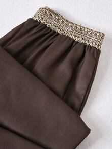 Rusticease 女士休闲宽松弹力腰印花裤 - 彩色 - 查看 5