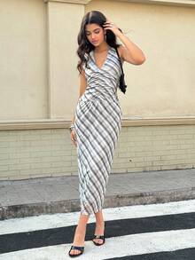 Aidyla 女士度假风复古印花连衣裙 - 彩色 - 查看 4