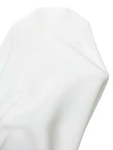 SHEIN Clasi Damen einfarbiger Lässig Reißverschluss Rock mit hoher Taille - Weiss - Übersicht 3