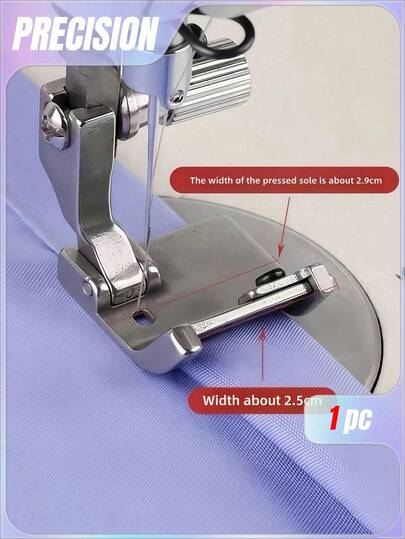 1 pieza Prensatelas multifunción para máquina de coser para el hogar - Herramienta de costura universal con posicionador lineal para alineación precisa