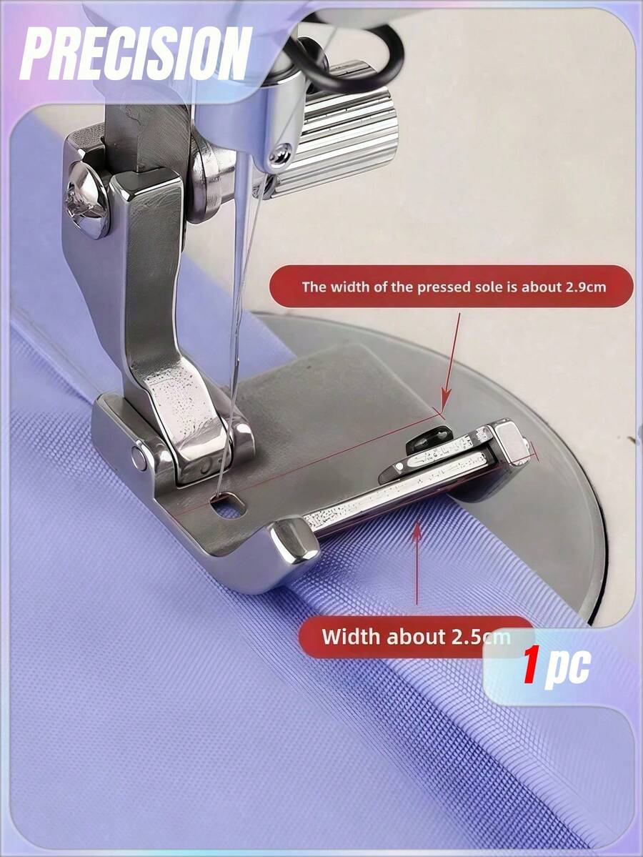 1 pieza Prensatelas multifunción para máquina de coser para el hogar - Herramienta de costura universal con posicionador lineal para alineación precisa - Multicolor - Ver 1