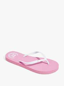 Grefit Women's Casual Flat Flip Flops - Pink - View 2
