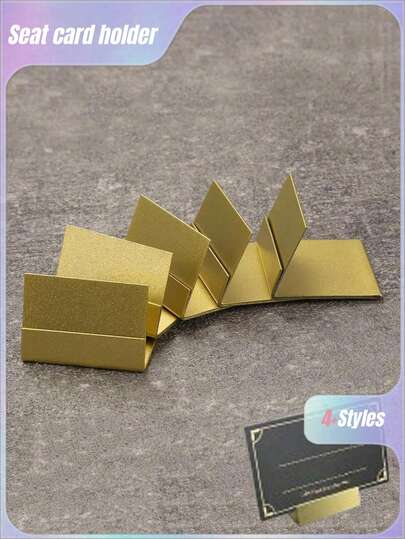 桌号夹 - 金属座位卡夹和照片夹，带储物盒，座位卡夹，1.7 英寸桌卡夹，钢制卡夹，适用于照片、食品标志、备忘单、婚礼、餐厅、生日、周年纪念日和派对