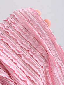 Sweetra Women's Spaghetti Strap Tie-Up Dress With Romantic Ruffle Hem, Elegant & Sweet For Beach, Party, Wedding, Spring/Summer, Valentine's Day - Pink - View 3