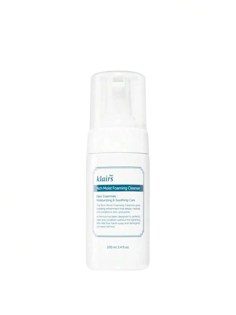 Klairs - RICH MOIST FOAMING CLEANSER (100 Ml) - This Hypoallergenic Face Wash Is Ideal For Sensitive Or Irritated Skin, As Its Gentle Formula Is Free Of Harmful Ingredients. – Facial Wash For Sensitive Skin, Soothing And Moisturizin - White - View 1