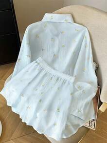 GlowEve CURVE Damen Große Größen Blumen Lässig Outfit, Frühling/Sommer - Weiss - Übersicht 2