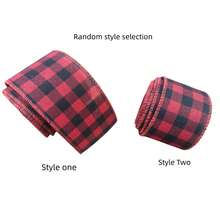 1 peça de fita decorativa para casa, fita xadrez vermelha e preta, decoração de ambiente, fita de tecido xadrez, decoração para o Dia dos Namorados, decoração de casamento, aniversário. - Multicolorido - Ver 17