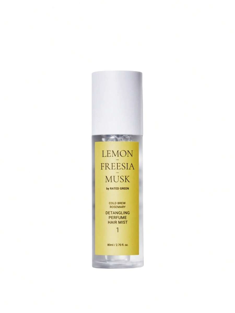 Rated Green - DETANGLING PERFUME HAIR MIST 01 (LEMON-FREESIA-MUSK) (80 Ml) - Leave-In Detangling Mist With Rosemary Juice And A Citrusy Aroma With Floral Notes. Helps Hydrate And Detangle Hair, Providing Shine And Leaving It Softer. - Yellow - View 1