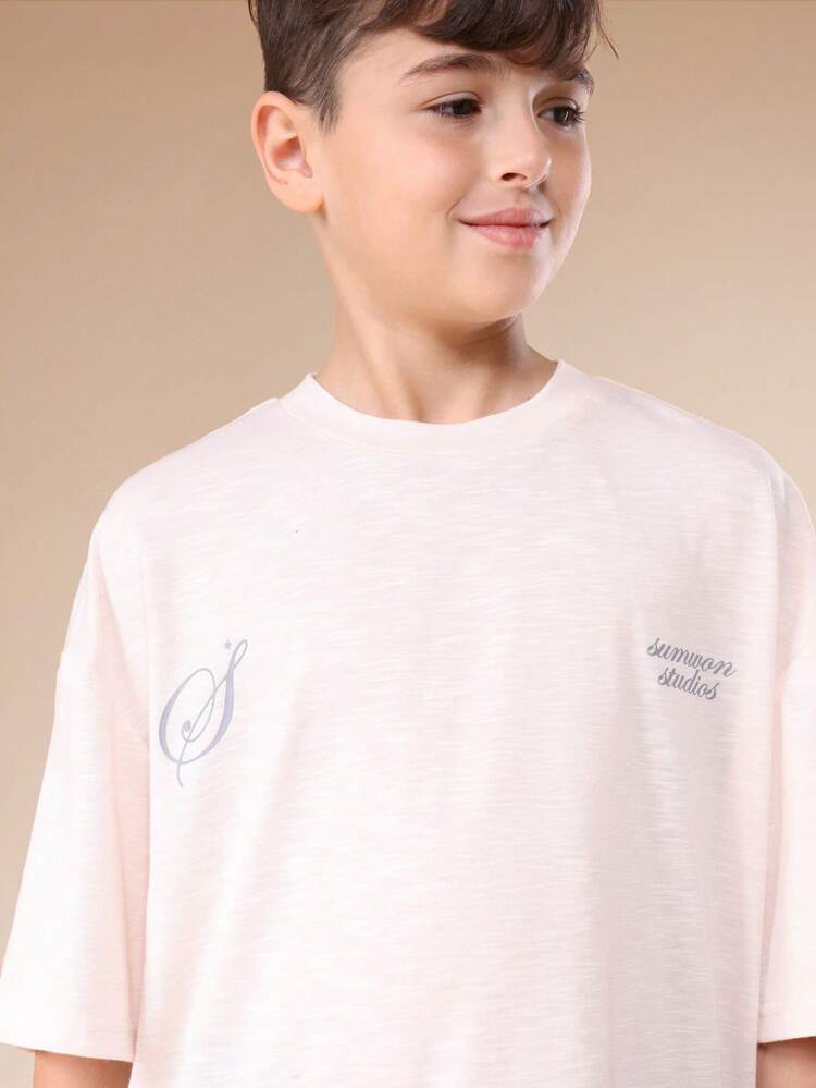Oversized Space Planet Star Graphic Tee