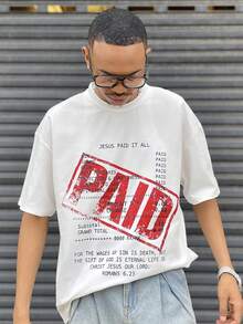 Ngobest Haus Ngobest Haus 男士新款时尚嘻哈印花T恤 - 白色 - 查看 4
