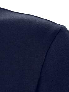 Manfinity Homme Men's Fashion Street Style British Casual Striped Knight Print Short Sleeve Polo Shirt Men Polo Shirts Golf Shirt For Men Fashion Designer Tshirts For Men,Men Old Money,Daily Leisure, Weekend Trips, Outdoor Activities, Travel Expeditions, Relaxed Work Environments Or Semi-Formal Occasions, Boyfriend/Husband Gift, Anniversary /Birthday Gift Party Summer Vacation Holiday,Wedding,Spring To Summer,Mardi Gras,Men's Striped Short Sleeve Polo Shirt Casual Navy Blue And Gold Design Breathable Fabric Top - Navy Blue - View 4