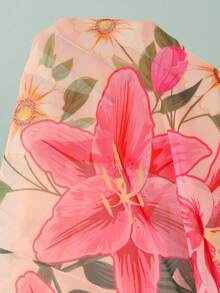 Swim Oasis 2026新款三件套女士印花泳衣，含裙子和网纱裤，沙滩度假休闲连体泳衣套装，夏季 - 彩色 - 查看 8