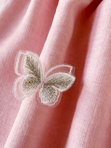 SHEIN Đầm xếp ly không tay nhiều màu sắc cho bé gái, kiểu dáng công chúa ngọt ngào, dài ngang gối, thích hợp cho kỳ nghỉ và tiệc tùng mùa hè. - Màu Hồng baby - Xem 6