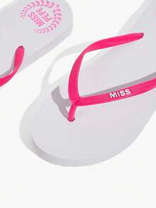 Grefit Women's Casual Flat Flip Flops - gray - View 4