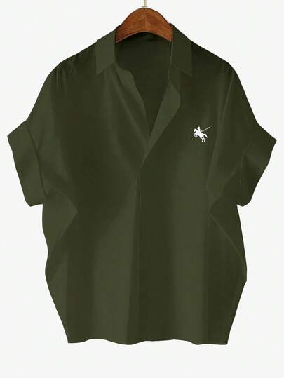 GlowEve CURVE 大码女式白色刺绣短袖V领衬衫，柔软面料无袖上衣，适合毕业典礼、节日、情人节、音乐节、母亲节、万圣节、感恩节、复活节、国庆节、舞会、约会、派对、婚礼、郊游等场合。