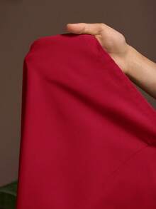 Veslaya 2025新款夏季休闲/派对/优雅/简约酒红色纯色船领无袖宽松阔腿连体裤 - 紅色 - 查看 10