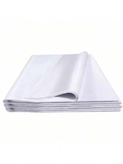 100 piezas Juego de papel de seda blanco/negro, manualidades de papel de arte para fiestas, manualidades de envoltura de regalos DIY, decoraciones para fiestas de cumpleaños