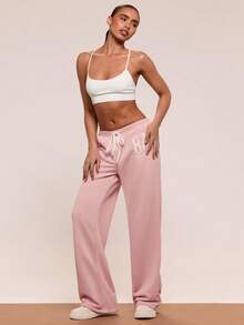 SHEIN BAE Women's Simple White Seamless Sports Camisole Gym Top - White - View 8