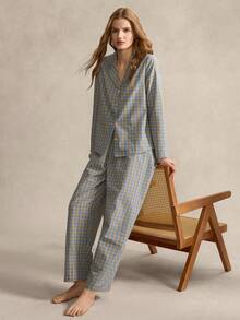 SHEIN Women Pajama Sets - Blue - View 4