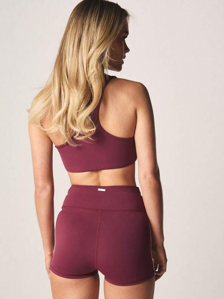 Missguided x Playboy High Rise Athletic Shorts With Side Stripe Detail And Drawstring Waist For Active Lifestyle Training Sessions