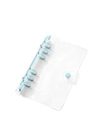 1 件透明糖果色 A6 PVC 6 环活页夹封面 - 轻质可再填充计划簿外壳（不含纸），学校用品，返校 - 多色 - 查看 7