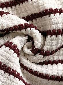 Soleia 女士度假条纹吊带上衣和短裤两件套 - 紅白色 - 查看 8