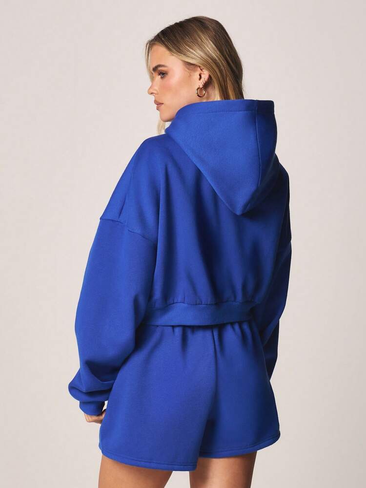 MISSGUIDED 오버사이즈 풀 지퍼 후드티, 드로스트링 후드 및 중앙 포켓으로 캐주얼 스트리트웨어 편안함