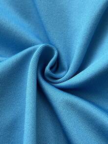 Elamini Sequin V-Neck Knit Waist Flare A-Line Backless Mini Dress For Women, Spring/Summer - Blue - View 6